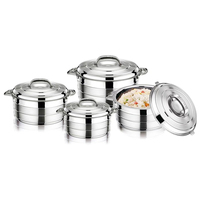 Ensemble de casseroles isothermes en acier inoxydable, chauffe-plats, boîte à lunch isotherme double couche en plastique et acier
