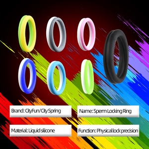 Anneau de résistance en silicone FAAK pour corriger le prépuce masculin, retarder l'éjaculation, anneaux péniens, jouets sexuels pour hommes, anneau de pénis - Product Image 5