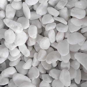 Vente en gros de galets de pierre blanche neige de 3 à 80mm graviers de copeaux de pierre naturelle concassée pour la décoration et l'aménagement paysager - Product Image 4