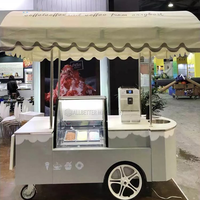 Kiosque de restauration rapide camion de crème glacée support de hot-dog magasin de collations Portable chariot de bonbons Mobile chariot de nourriture chariot