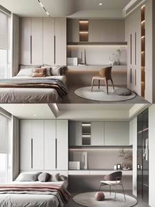 Ensemble de rangement pour <span class=keywords><strong>chambre</strong></span> d'enfant en bois tatami moderne minimaliste, design bleu et blanc, hypoallergénique, extensible, utilisation scolaire, directement de l'usine - Product Image 4