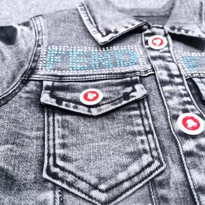 Ensembles de vêtements pour filles de boutique de mode professionnelle, été 2022, costume en jean pour filles - Product Image 5