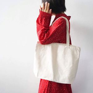 Sac fourre-tout en toile de coton surdimensionné pour femme avec logo personnalisé, grand sac de shopping pour le week-end, sac en toile noir tendance pour femme avec logo - Product Image 4