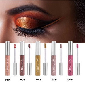 <span class=keywords><strong>Sombra</strong></span> de Ojos Líquida con Brillo de Marca Privada SNMLPM, 6 Colores, Alta Calidad, Brillo Intenso, <span class=keywords><strong>Sombra</strong></span> de Ojos con Destellos de Diamante - Product Image 1