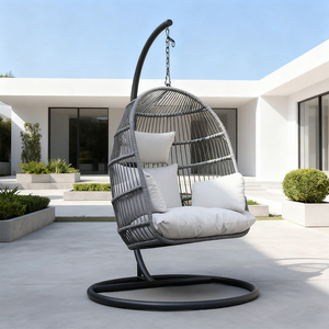 Buiten Binnenplaats Hangende Mand Stoel Touw Weven Overdekt Balkon Terras Schommel Hangende Stoel Wieg Hangend - Product Image 3