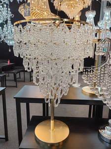 High Quality Crystal Metal <strong>Flower</strong> <strong>Vase</strong> Holders Centerpieces Crystal <strong>Flower</strong> Arrangement Stand Table Wedding Centerpieces - Product Image 5