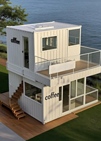 Cabine préfabriquée économique en conteneur, unité mobile à construction rapide pour petit bureau, boutique et logement économique