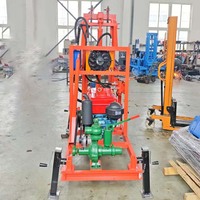 Foreuse portable diesel 180M pour puits d'eau, petite machine de forage pour la construction de puits profonds