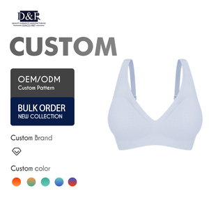 New Arrival Spandex Nylon Backless Basic Style Underwear Wire Free Luxury Women'S Lingerie Logo Printing Bra For Women Sexy - Product Image 1