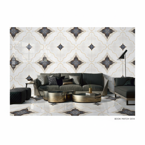 Carreaux de porcelaine polie blanche élégante 600x1200, carreaux de sol et de mur de luxe, carreaux grand format pour villas résidentielles - Product Image 1