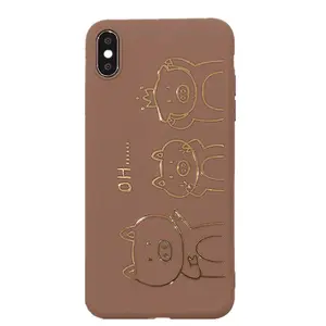 Gold Phone Case 2021 for iphone 12 Drop Tested Pig Premium Phone Cover for iphone 12 Case with Light Gold Plated Mobile Case