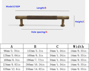 प्राचीन पीतल के फर्नीचर समुद्री ग्रिड दरवाजे को हैंडल करता है कैबिनेट अलमारी रसोई के लिए लक्जरी अलमारी पीतल का हैंडल - Product Image 3