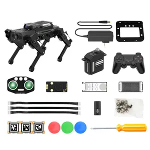 Robot dog robot fai da te PuppyPi bionic quadrupede programmazione intelligente AI riconoscimento visivo Raspberry Pi 4B/4G insegnamento