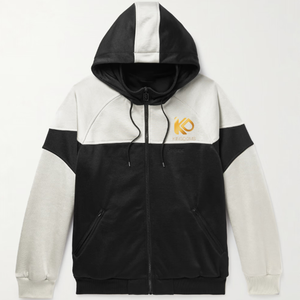 Fabricage Van Grijze En Witte 100% Katoenen Hiphopstijl Hoodie Met Capuchon Voor Jongeren - Product Image 3