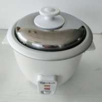 Mini-cuiseur à riz électrique 0,6 L, cuisson automatique, forme de tambour en plastique avec tasse doseuse