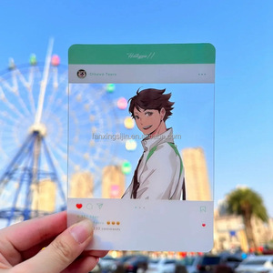 Cadeau Kpop <span class=keywords><strong>pas</strong></span> <span class=keywords><strong>cher</strong></span> personnalisé étoile coréenne en plastique PVC transparent carte <span class=keywords><strong>de</strong></span> visite décorative billet Instagram - Product Image 4