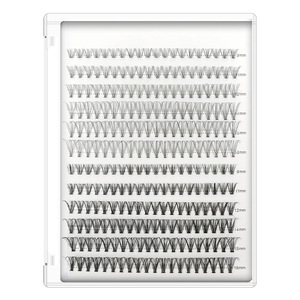 Extensiones de Pestañas Preformadas, Pestañas Adhesivas Termoselladas, Libres de Crueldad Animal, Veganas, Naturales, Largas, Negras Intensas, 10D 20D 240Fans <span class=keywords><strong>XXL</strong></span> Jumbo - Product Image 1