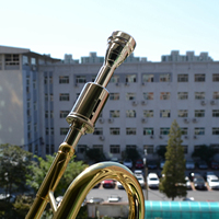 Hot Sale New Style Brass Instruments Trumpet Gold Silver Adjustable Force Nozzle Decompression Mouthpiece