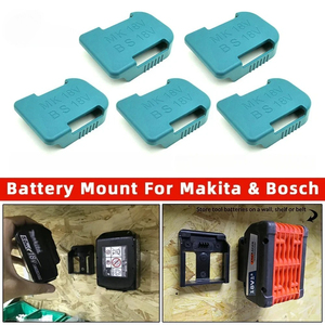 Support de montage mural pour batterie, boîtier de rangement pour batterie au lithium <span class=keywords><strong>Makita</strong></span> Bosch 18V, dispositifs de fixation murale - Product Image 3