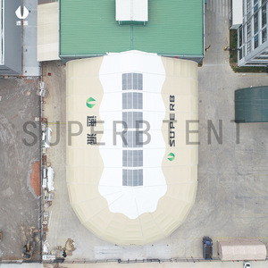 Superbe tente tubulaire ovale en PVC, double couche, imperméable, pour entrepôt, stockage, événements - Product Image 1