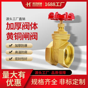 Vanne à opercule en laiton épaissi 4 6 1 pouce, type à commande manuelle pour conduites d'eau, à opercule unique, à double sens de débit - Product Image 5