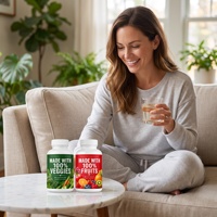OEM Fruit- en Groentecapsules, groente- en fruitsupplement met vitaminen, mineralen en vezels, voedingsgebalanceerd