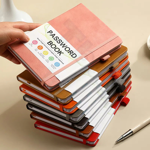 2026 2025 logotipo personalizado A5 B6 PU cuero Tapa dura diario cuaderno contraseña <span class=keywords><strong>libro</strong></span> para hacer lista - Product Image 6