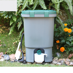 15L Kitchen Food Waste Recycle Composter Aerated Compost Bin EM Bokashi Bucket