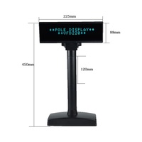 Sistema de Punto de Venta VFD220 con Pantalla para Clientes, Caja Registradora para Restaurante, Supermercado y Comercio Minorista