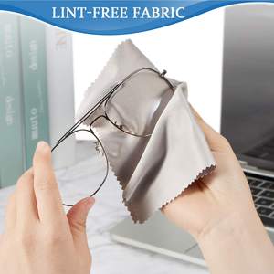 Panno per la Pulizia di Lenti Ottiche per Occhiali da Sole in <span class=keywords><strong>Microfibra</strong></span> Ultra Fine per Vetro 15*18cm o Personalizzato - Product Image 5