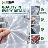 Sacs sous vide commerciaux lisses pour scelleuse sous vide, pochettes à chambre PA/PE haute barrière pour l'emballage alimentaire de la viande, des fruits de mer et du fromage