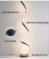 Lampe sur pied LED moderne d'angle, style nordique contemporain, minimaliste, pour hôtel, salon, avec éclairage RGB pour piste de danse, CRI 95 élevé