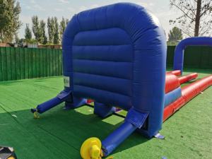 Jeu de carnaval <span class=keywords><strong>IRIS</strong></span> Bowling gonflable Double piste de bowling gonflable avec quilles pour enfants et adultes - Product Image 4