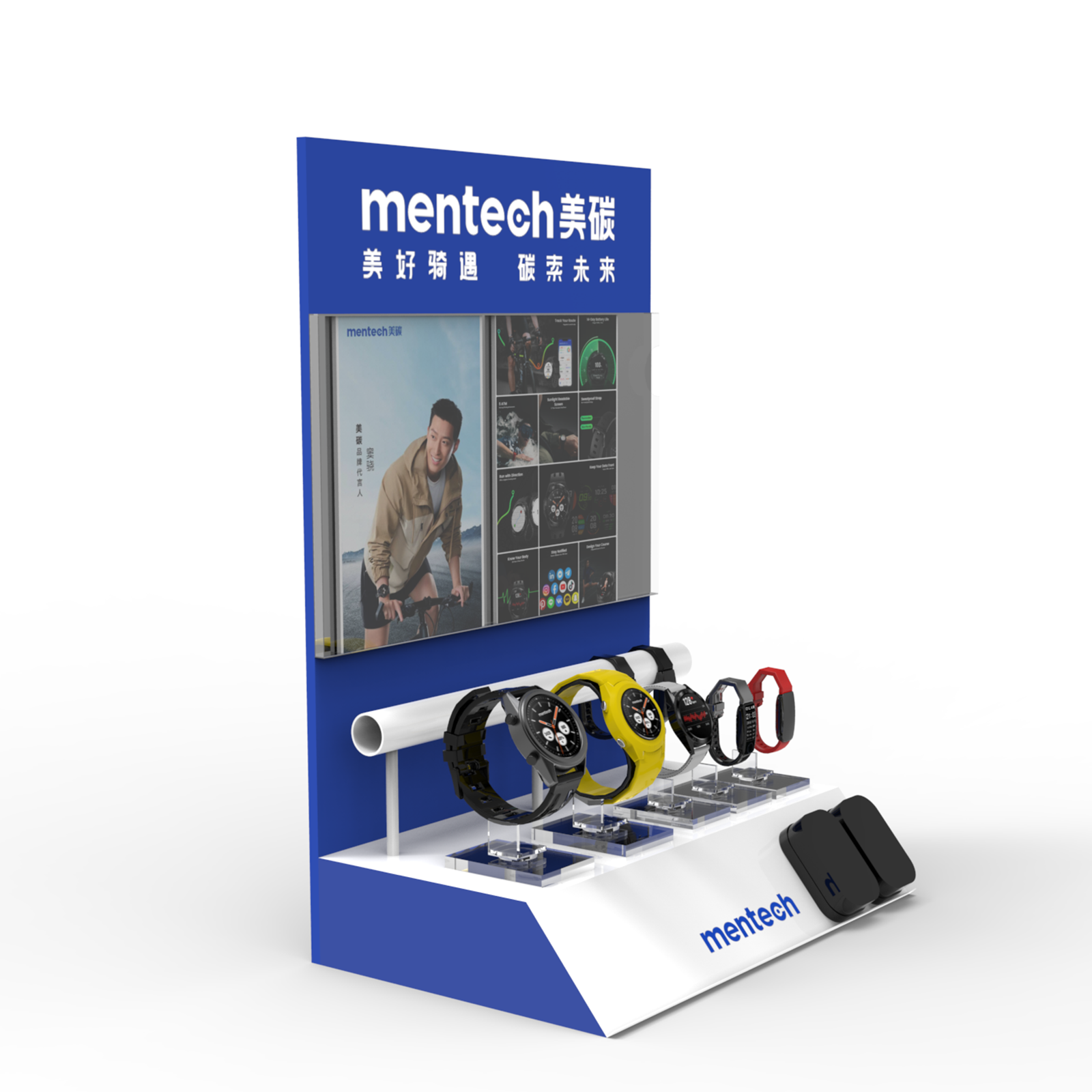 Apache Customized Modern Countertop Acrylic Watch Sports Equipment Display Stand with Carton Packing for Stores
