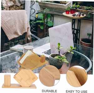 Multi-Functional Natural Bamboo Napkin Holder Tissue Dispenser with <b>Toothpick</b> Box for Coffee Shop Accessory Hotel Supplies - Product Image 5