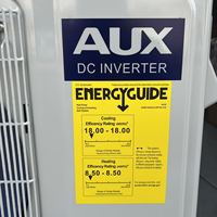 Climatiseur Pompe à Chaleur Triple Inverter AUX, Marque Leader Mondiale, 2 Tons 24000 BTU, Wi-Fi Intelligent, Norme USA SEER 17, 220V 50/60HZ