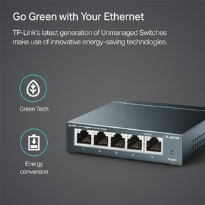 Switch de bureau TP-Link 5 ports 10/100/1000 Gbps TL-SG105 - Product Image 4
