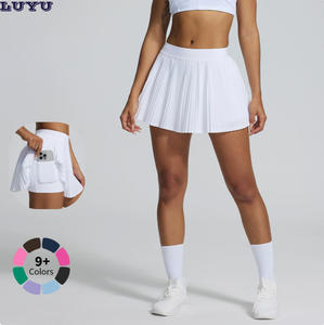 Nueva Falda de Tenis 2 en 1 de Cintura Alta, Suave como la Mantequilla, con Pantalones Cortos Integrados, Plisada y Ligera, para Gimnasio, Pickleball y Pádel - Product Image 1