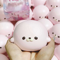 Hachimi Sakura Seal Squishy à remontée lente, anti-stress, en mousse PU, type Mochi