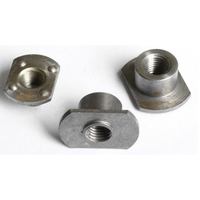 Écrous en T à projection en acier inoxydable A2 et acier au carbone, à base plate, pour assemblage par soudure en T