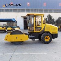 Mini rouleau compresseur statique compact de 8 tonnes de capacité petit compacteur machine vibrante de rouleau compresseur pour noyau de moteur de construction