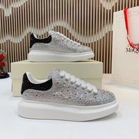 Chaussures de sport décontractées pour femmes ornées de diamants, nouvelle collection 2025, semelle épaisse rehaussante, tige en cuir microfibre à changement de couleur