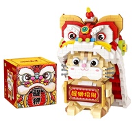 LOZ jouets éducatifs bloc de construction danse lion diamant jouets blocs de construction
