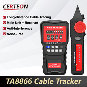 TA8866A RJ45 RJ11 Localizador Linha LAN Testador Telefone Rastreio Fio Ferramenta Diagnóstico Rede <span class=keywords><strong>Kit</strong></span> Cabos - Product Image 5