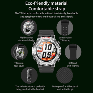 Nuevo Reloj Inteligente T96 2024 con Monitor de Sueño, Deportivo, Resistente al Agua IP67, 2 en 1 con Auriculares Inalámbricos, Reloj Inteligente T96 T9 - Product Image 6