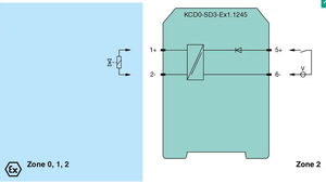 P+F Original Barrière isolée KCD0-SD3-Ex1.1245 Amplificateur de sécurité pour interrupteur de commande de solénoïde avec entrée de sécurité - Product Image 6