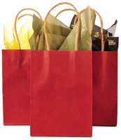 Vente en gros d'emballage cadeau artisanal écologique imprimé avec logo imprimé certifié Fsc personnalisé blanc marron noir fourre-tout sac en papier kraft