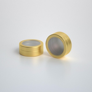 Boîtes en métal vides, pots cosmétiques, emballages pour crème pour le visage, contenants en métal, pot en aluminium avec fenêtre - Product Image 6