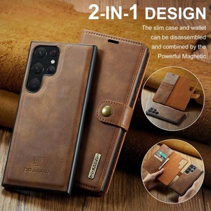 เคสโทรศัพท์หนังแบบพับได้ แม่เหล็กดูดติด ถอดออกได้ ชุบเคลือบหรูหรา สำหรับ S25 S24 S23 Ultra S22 S21 S20 S10 S9 Plus - Product Image 2