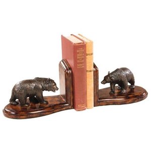 Bronzen Beer Ontwerp Hars Boekensteun Voor Home Office Decoratie - Product Image 2